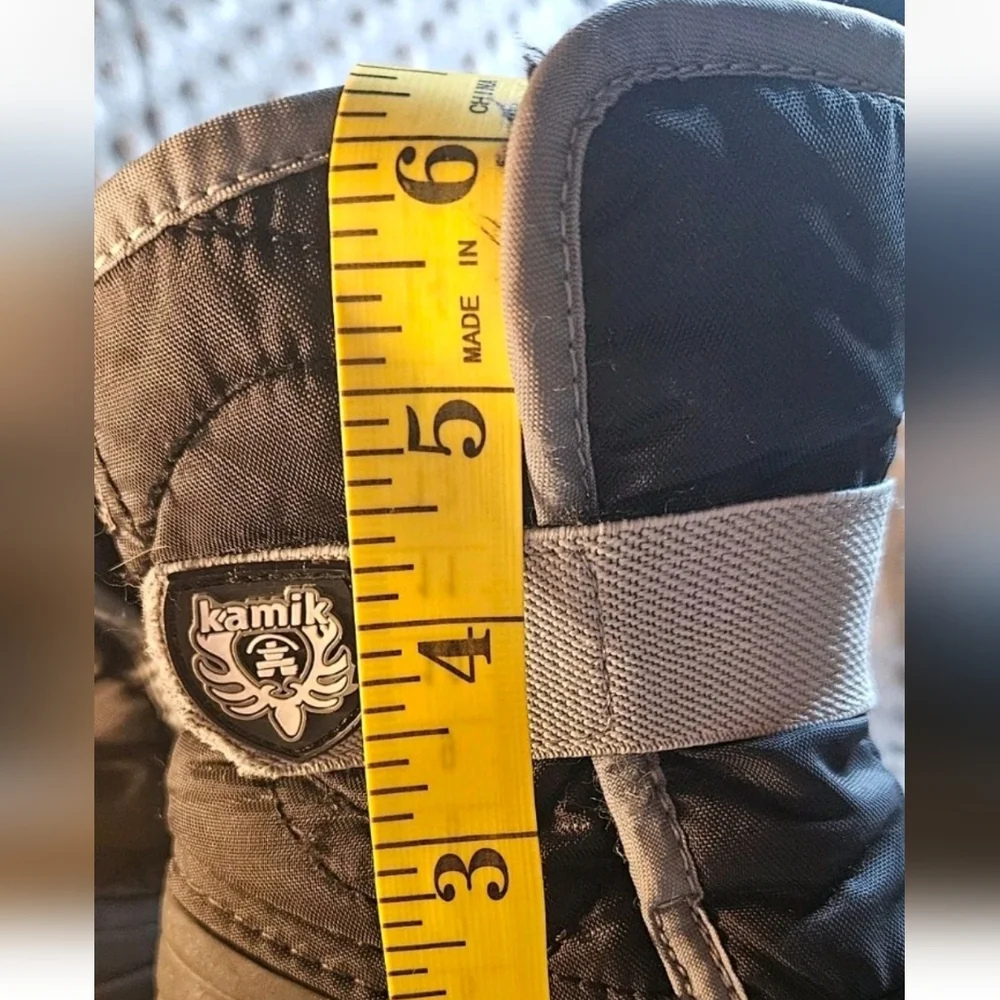 Kamik‎ Kids Toddler Black Waterproof Lined Snow Boots Size 6